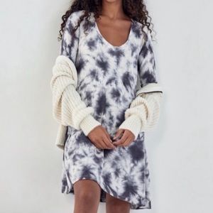 Anthropologie Saturday Sunday Pollie Tie Dye Tiered Mini Dress Xsmall